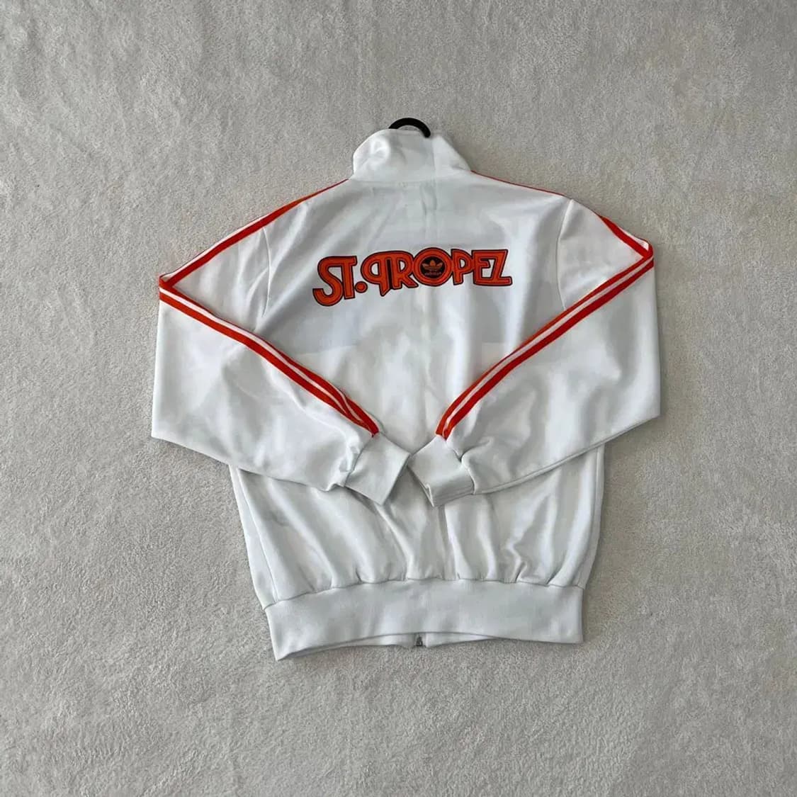 L 아디다스 트로페즈 화이트 트랙탑 져지 희귀 상품이미지8