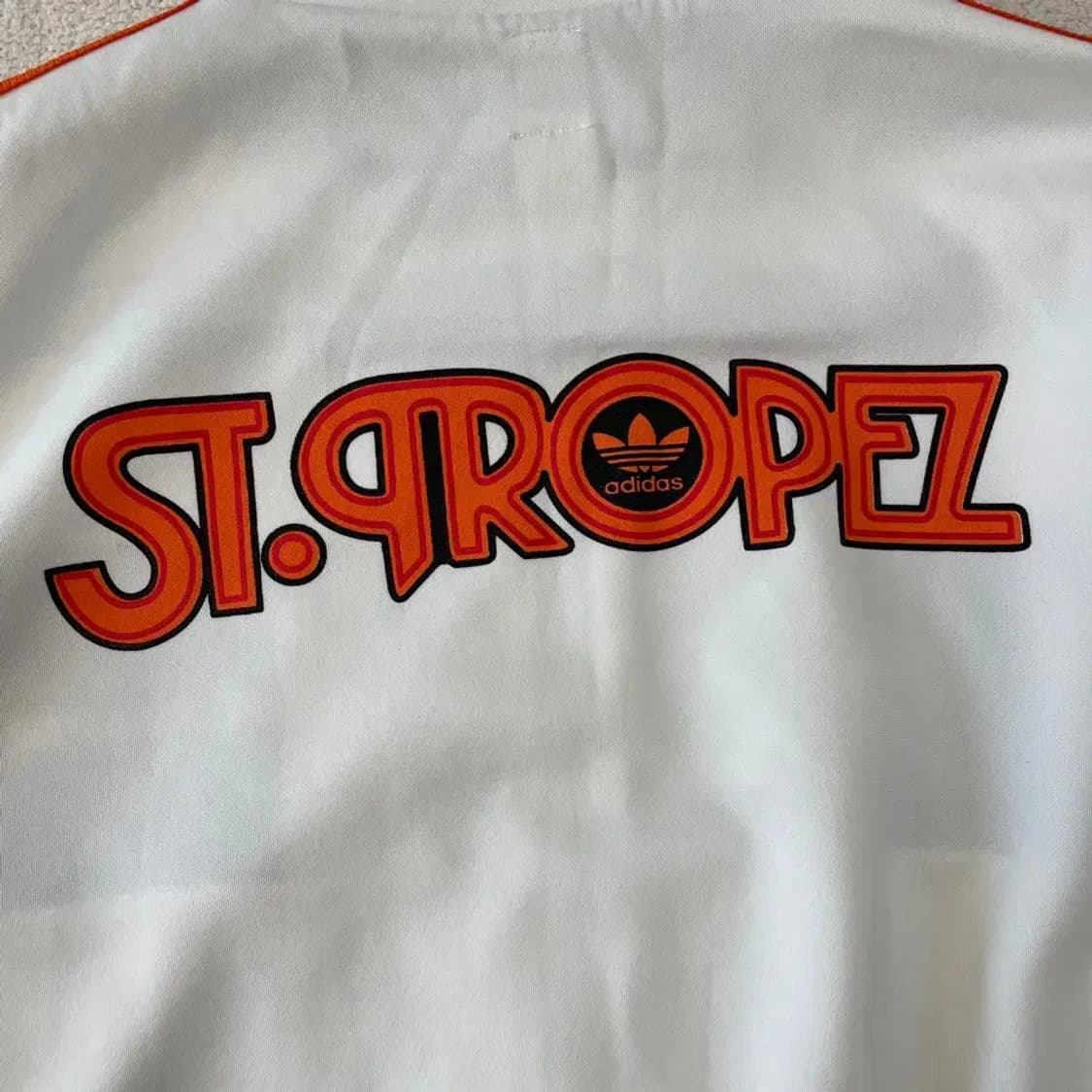 L 아디다스 트로페즈 화이트 트랙탑 져지 희귀 상품이미지9