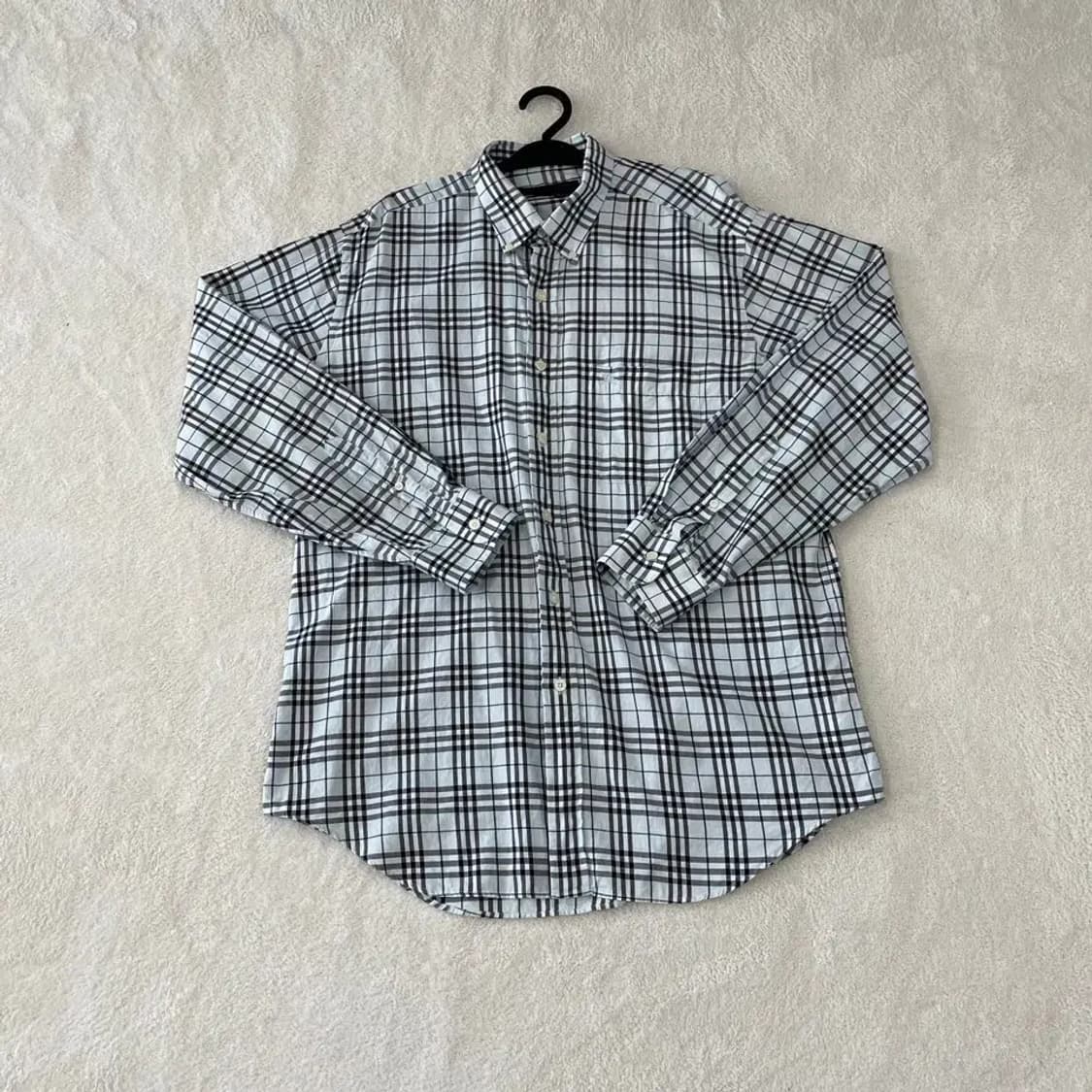 L 버버리 남성 체크노바 셔츠 100-105 상품이미지1