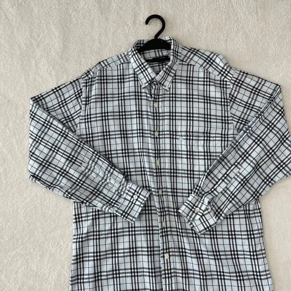 L 버버리 남성 체크노바 셔츠 100-105 상품이미지2