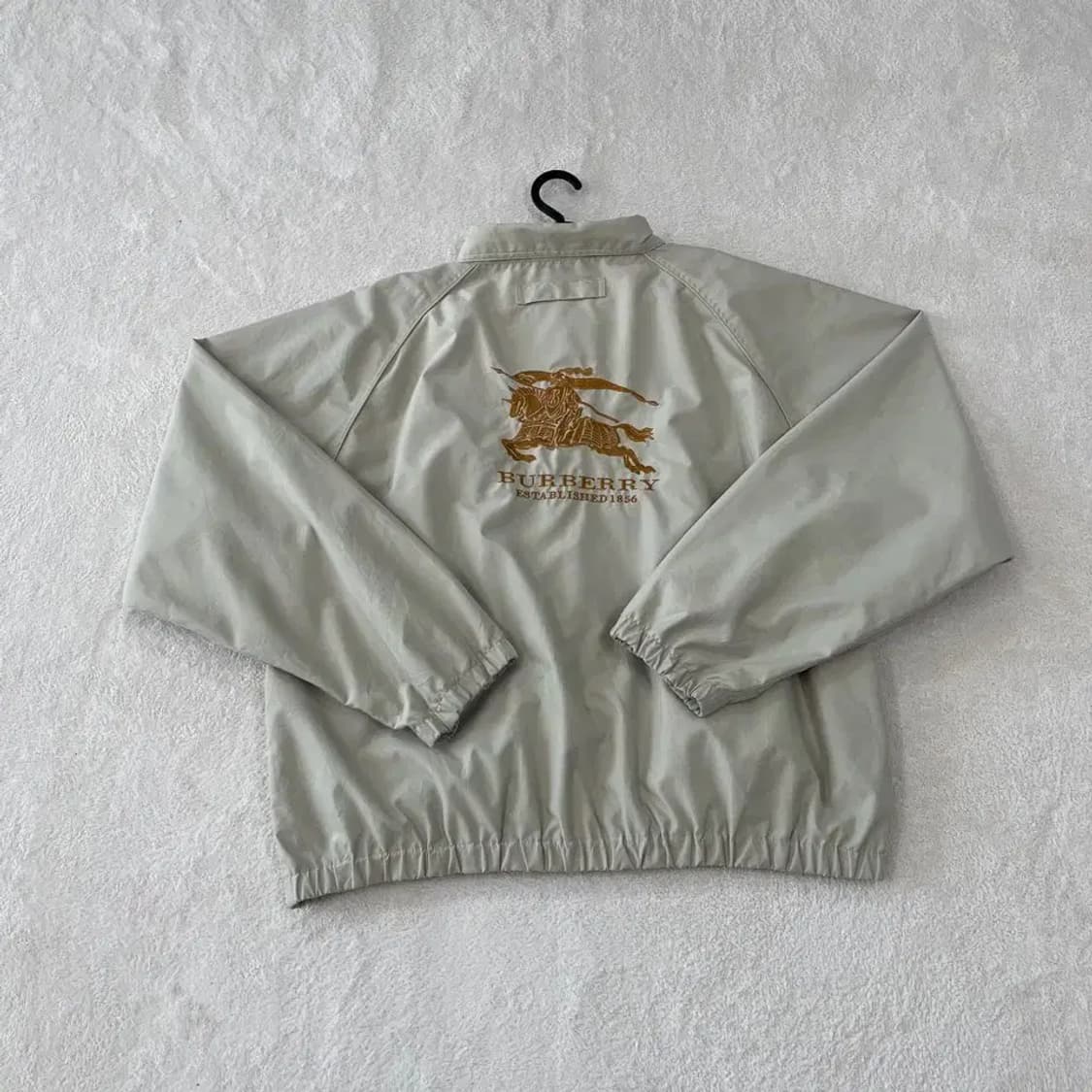 XXL 버버리 올드스쿨 빅로고 블루종 바람막이 자켓 상품이미지1