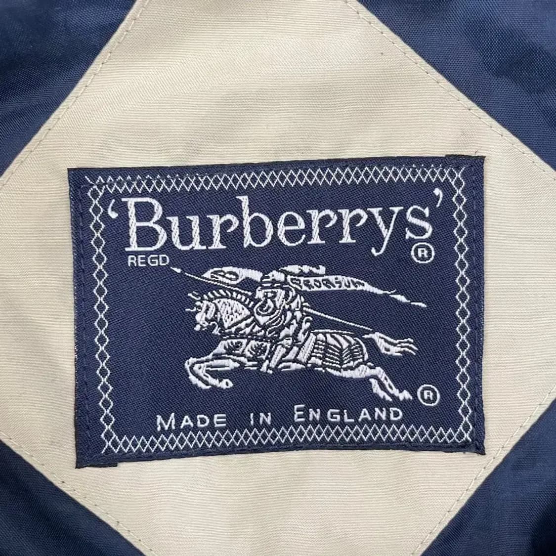 XXL 버버리 올드스쿨 빅로고 블루종 바람막이 자켓 상품이미지7