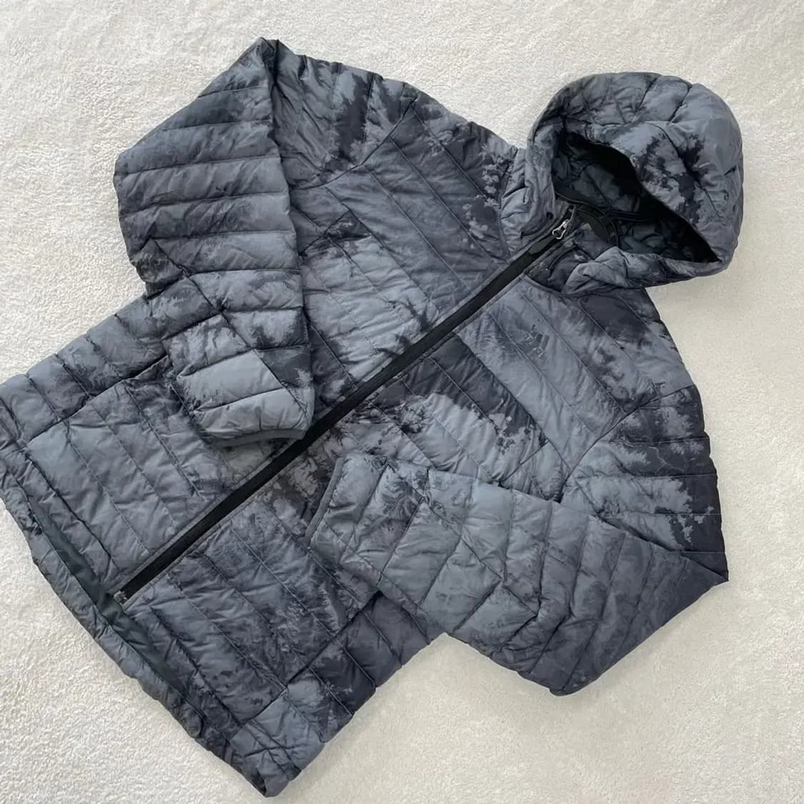 L 아디다스 구스 카모 경량패딩 100 상품이미지3