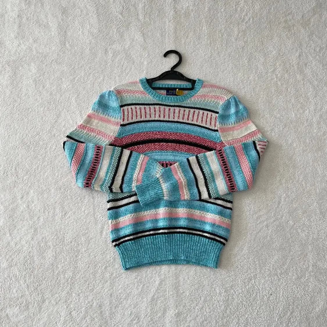 S 폴로 여성 신형 스트라이프 니트 상품이미지1