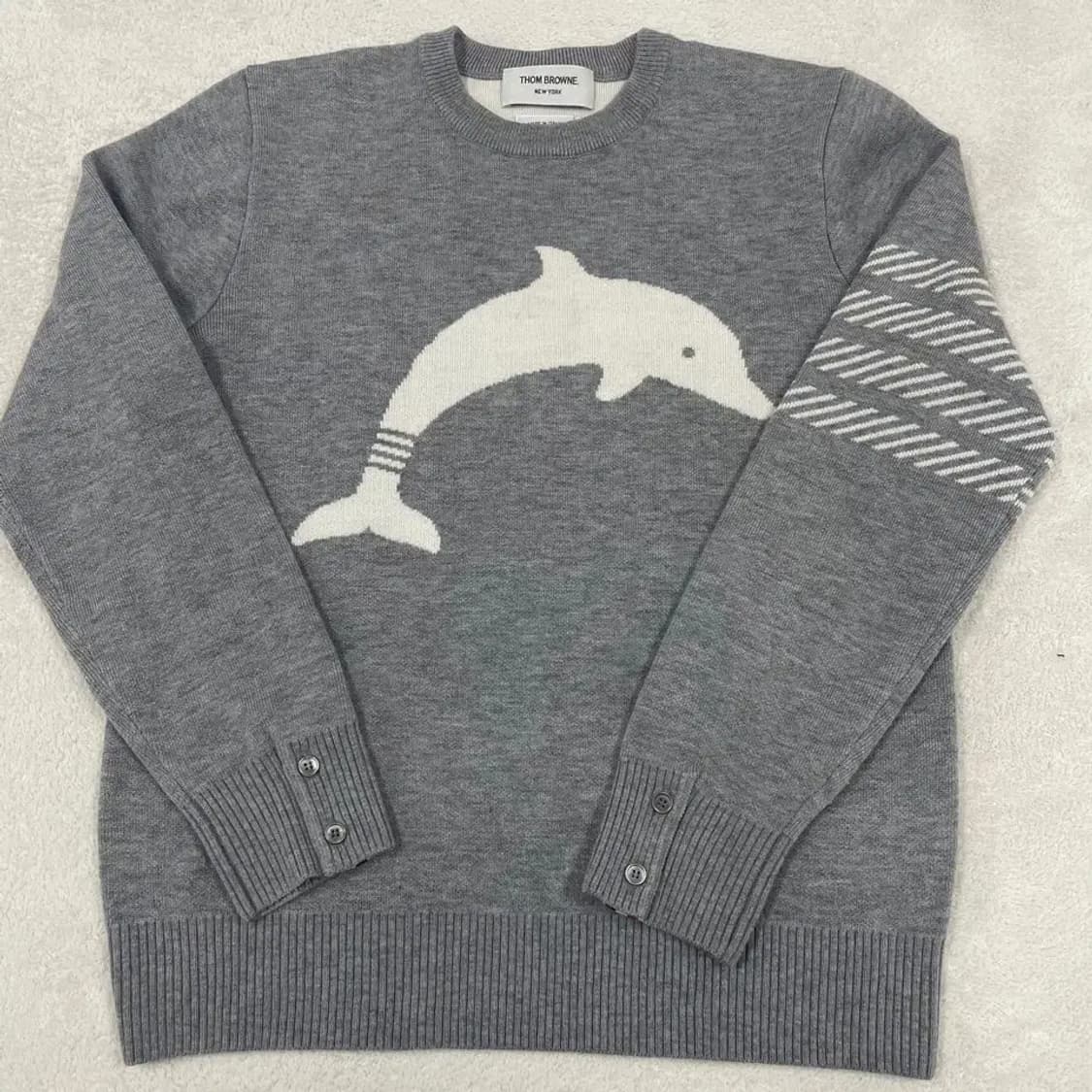 1 톰브라운 돌핀 사선완장 니트 돌고래 상품이미지3