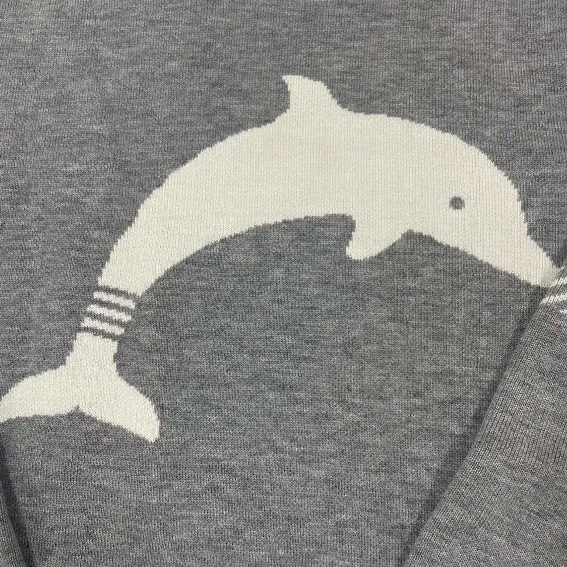 1 톰브라운 돌핀 사선완장 니트 돌고래 상품이미지5