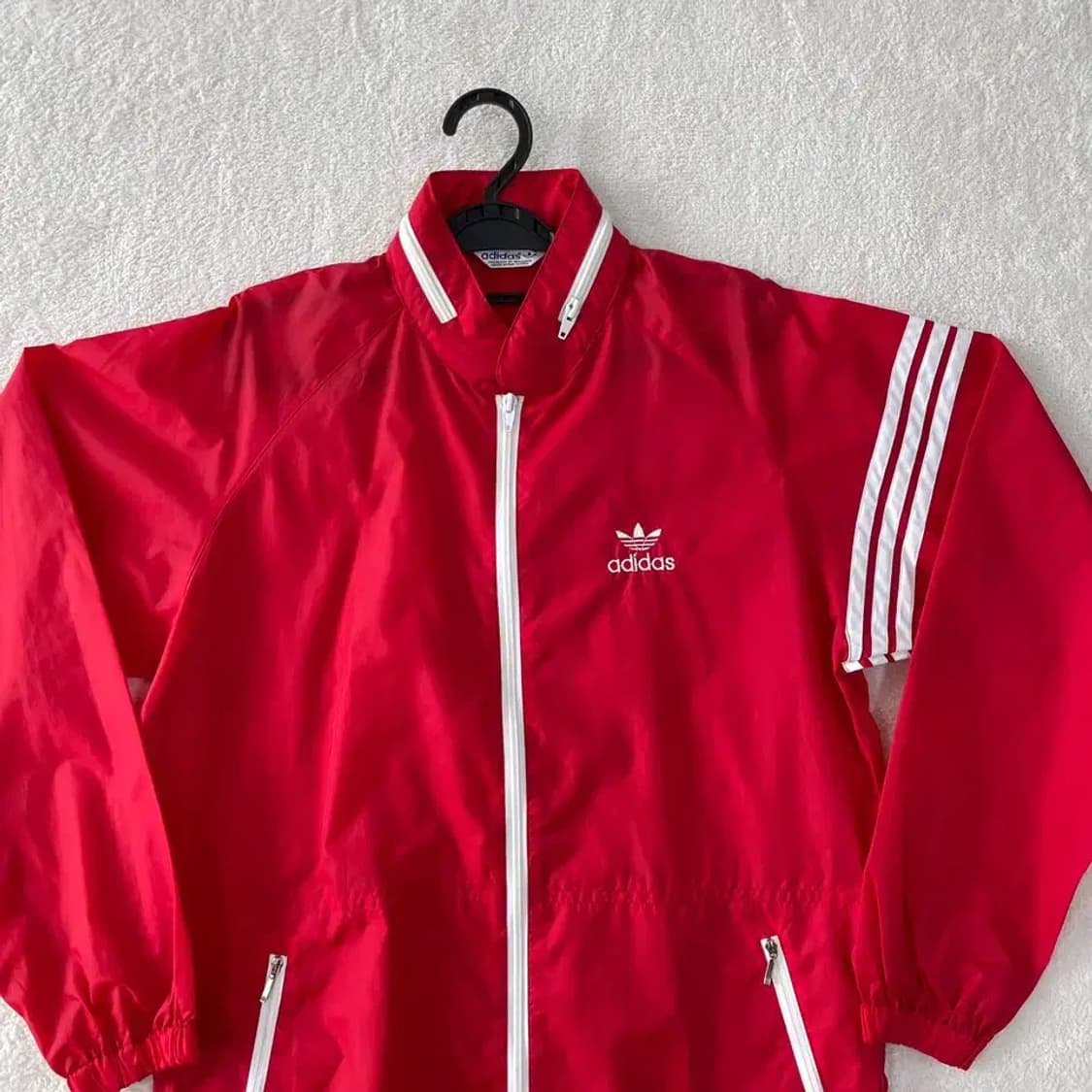 L 아디다스 90'S 올드스쿨 나일론 바람막이 레드 상품이미지2
