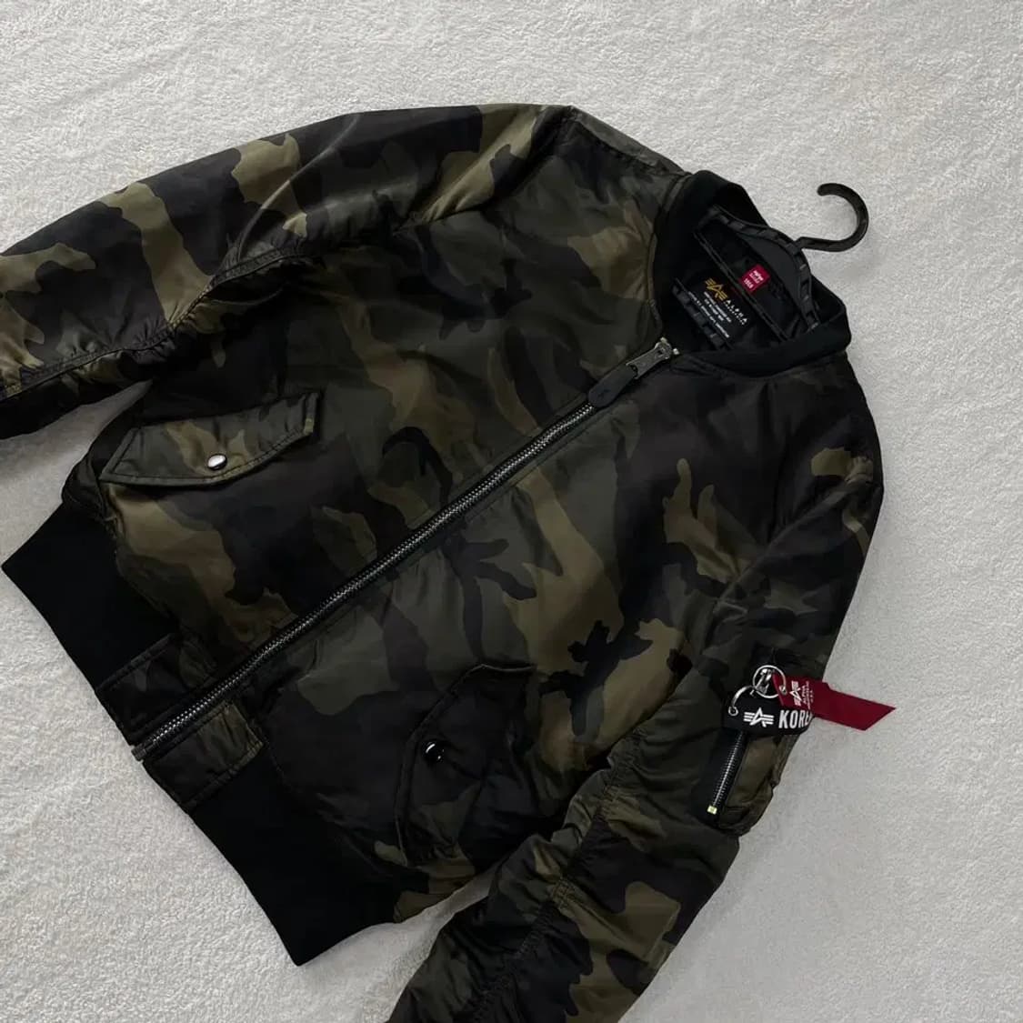 S 알파인더스트리 카모 MA1 봄버 자켓 상품이미지3