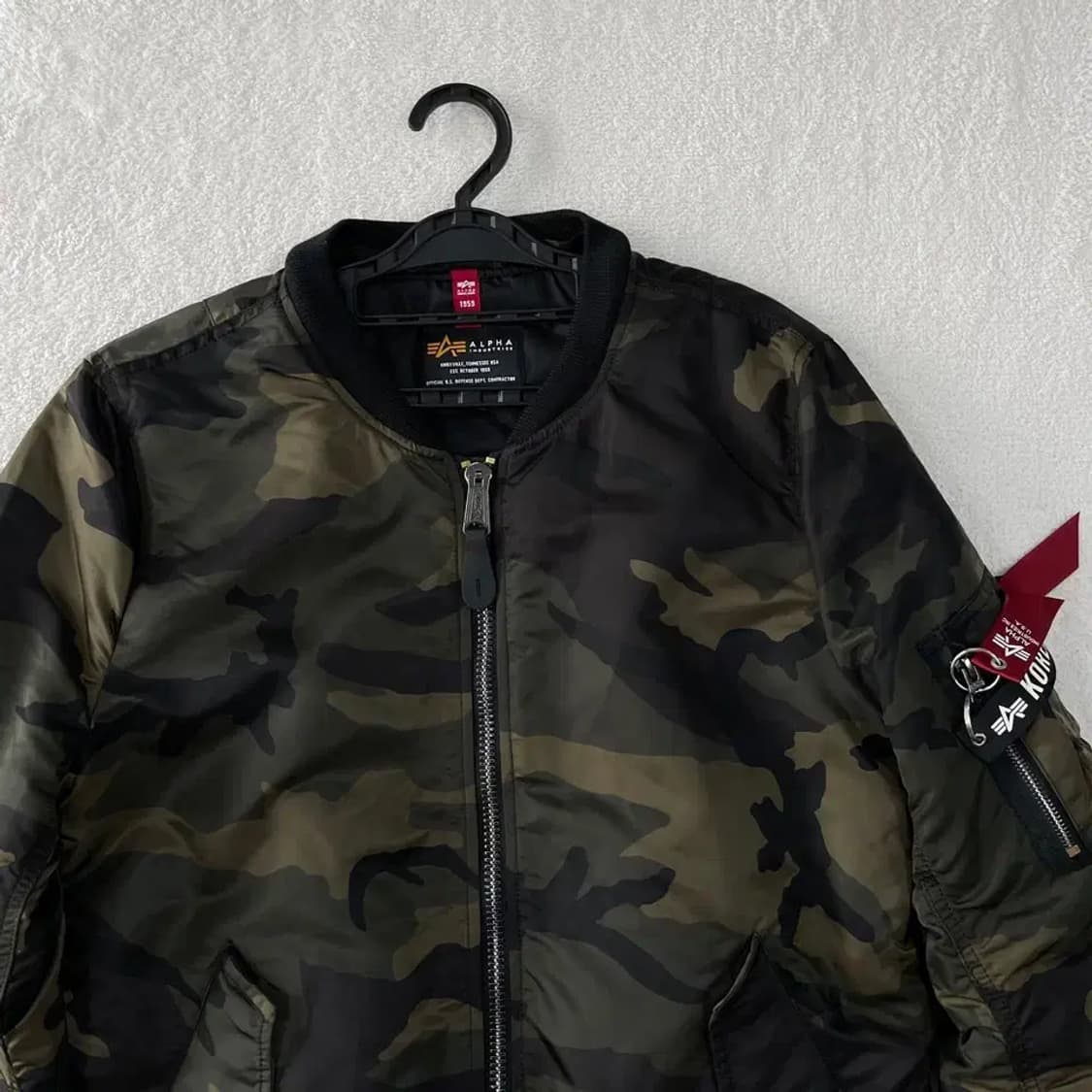S 알파인더스트리 카모 MA1 봄버 자켓 상품이미지4