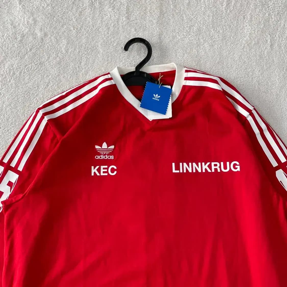 (새상품) XL 아디다스 2005 링크럭 럭비 긴팔져지 레드 올드스쿨 상품이미지2
