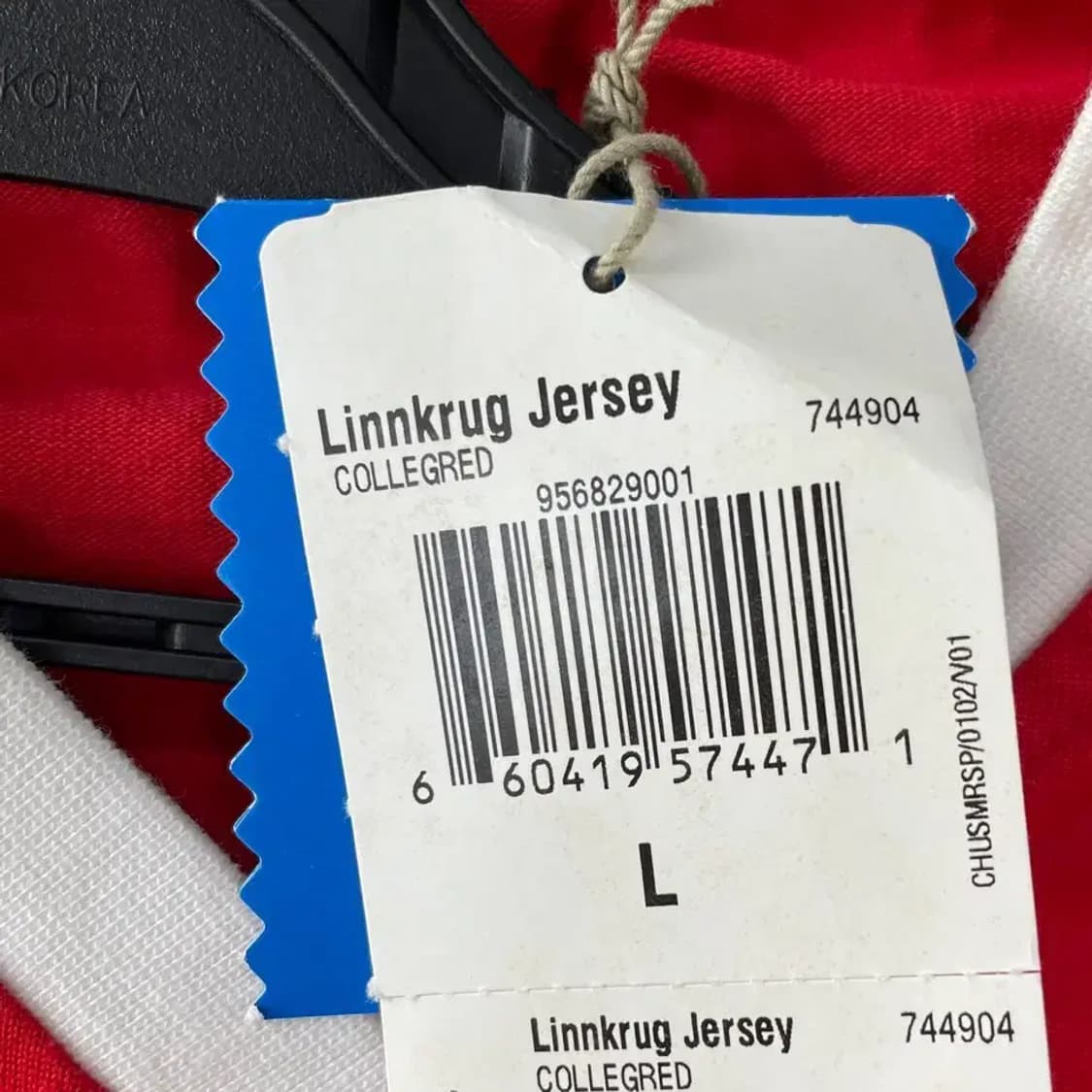 (새상품) XL 아디다스 2005 링크럭 럭비 긴팔져지 레드 올드스쿨 상품이미지4