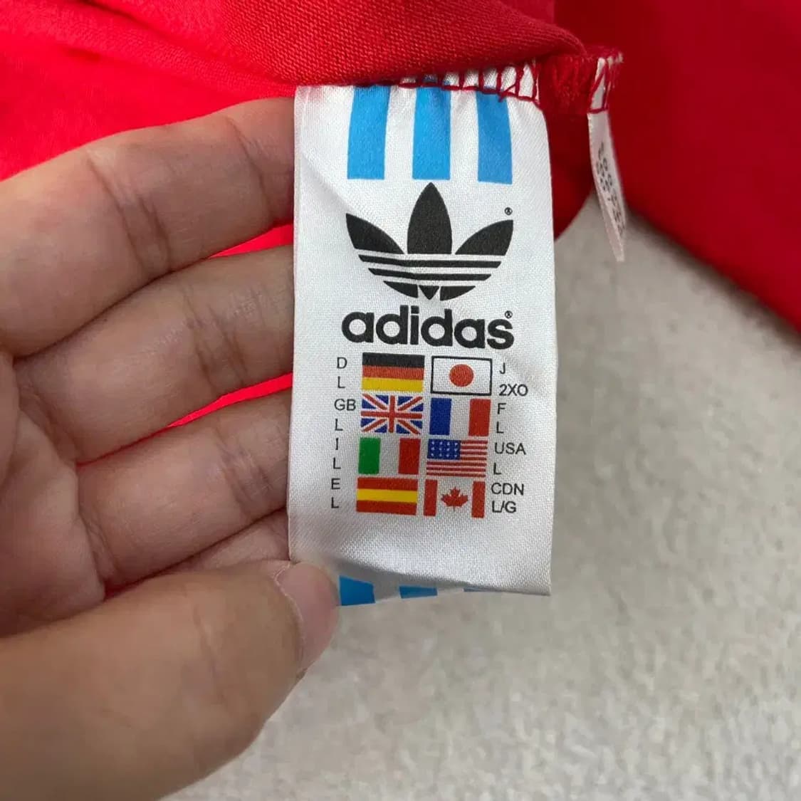 (새상품) XL 아디다스 2005 링크럭 럭비 긴팔져지 레드 올드스쿨 상품이미지8