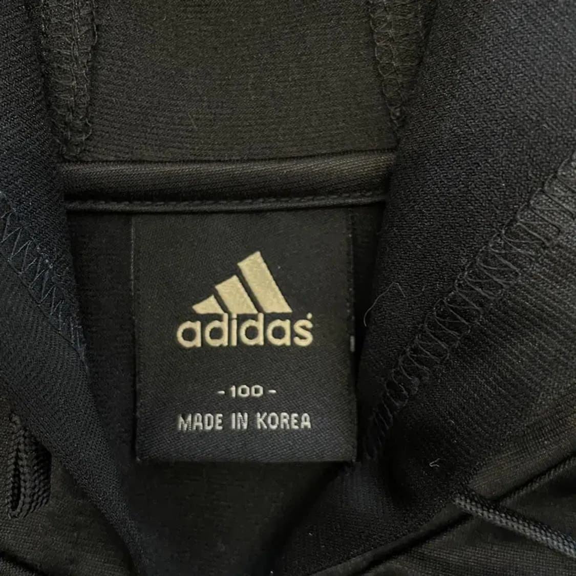 아디다스 크롭 검금 후드져지 리메이크 상품이미지4