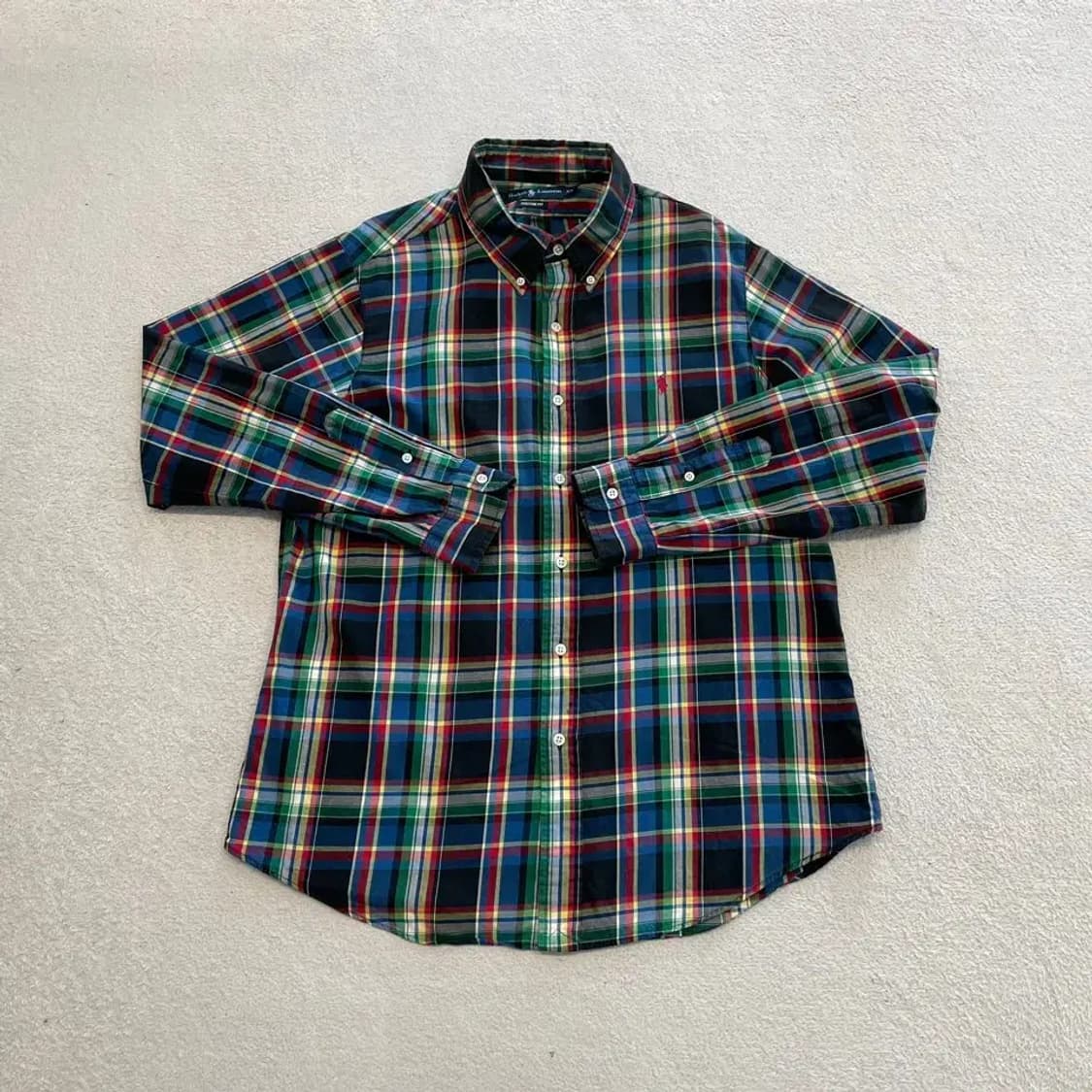 폴로 남성 체크 셔츠 100-105 상품이미지1