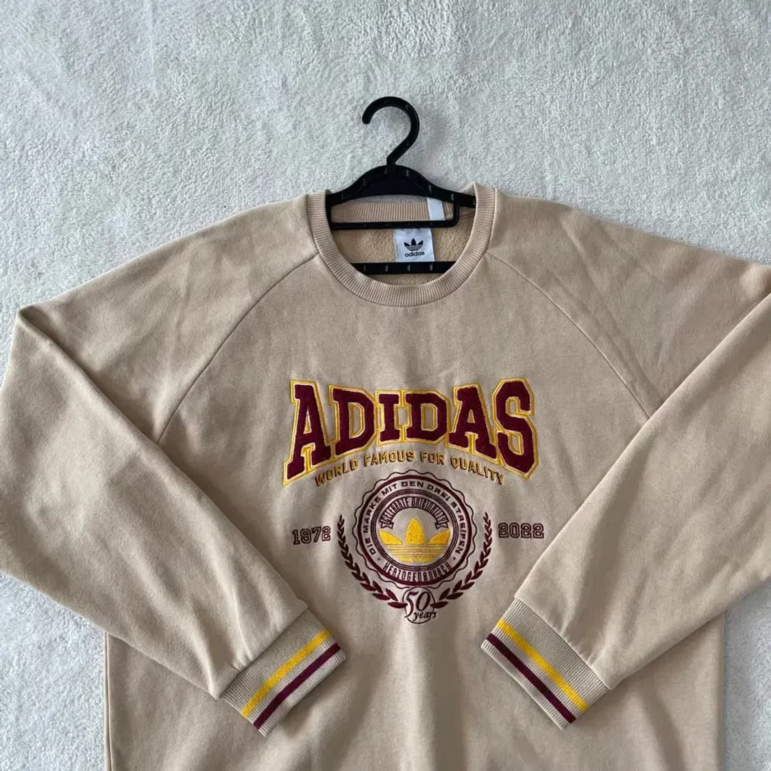 XL 아디다스 신형 바시티 기모 맨투맨 105 상품이미지2