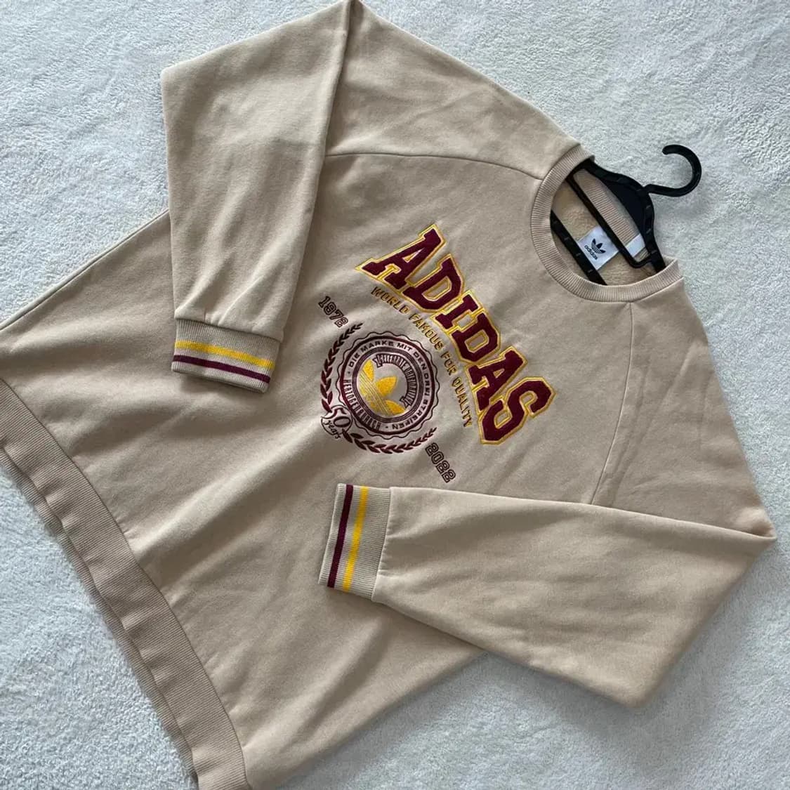 XL 아디다스 신형 바시티 기모 맨투맨 105 상품이미지3