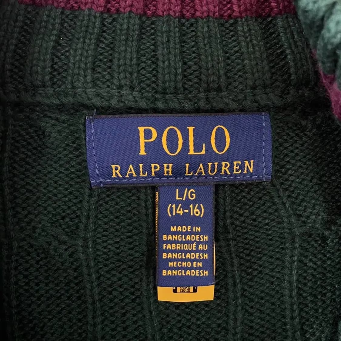 66 폴로 신형 여성 반집업 니트 M 꽈배기 상품이미지4