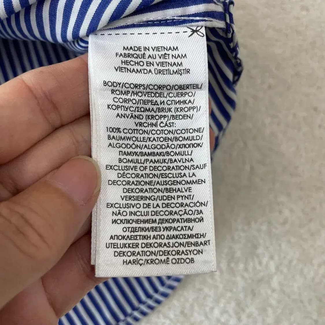 95 폴로 이지케어 스트라이프 셔츠 S 남성 상품이미지6