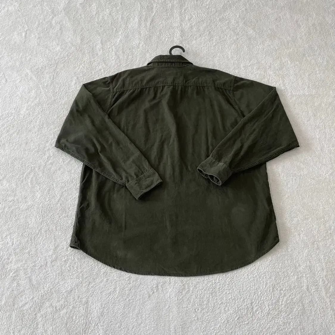 105-110 칼하트 코듀로이 카키 셔츠 리워크 상품이미지6