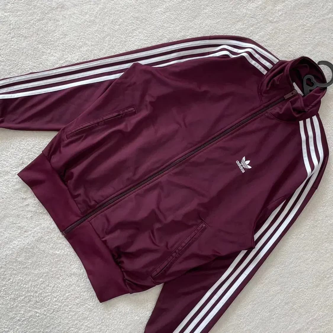 S 아디다스 클래식 파이어버드 버건디 마룬 트랙탑 져지 상품이미지3