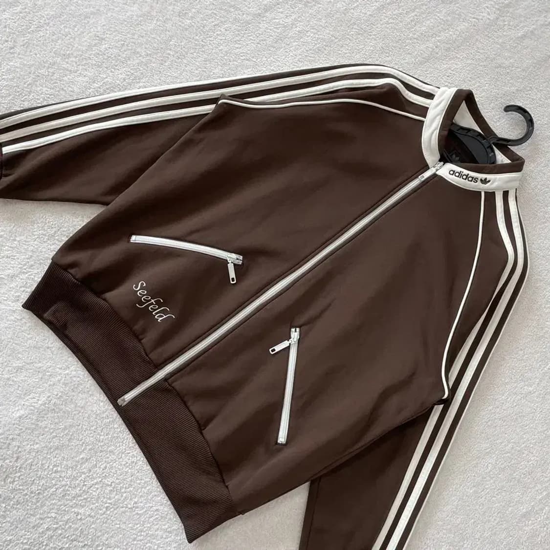 100 아디다스 브라운 시펠드 져지 갈색 대장 희귀 상품이미지3