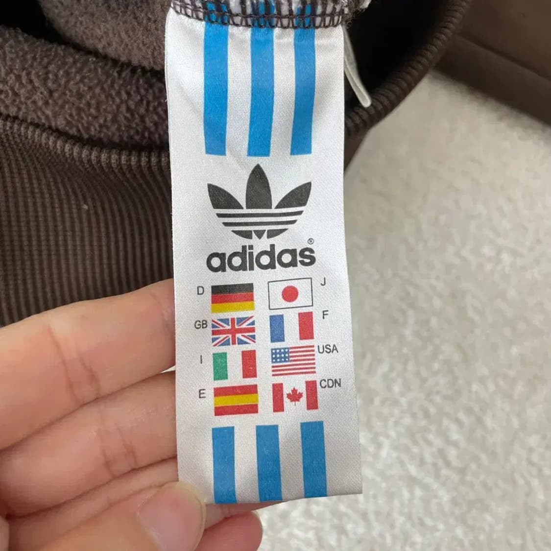 100 아디다스 브라운 시펠드 져지 갈색 대장 희귀 상품이미지7