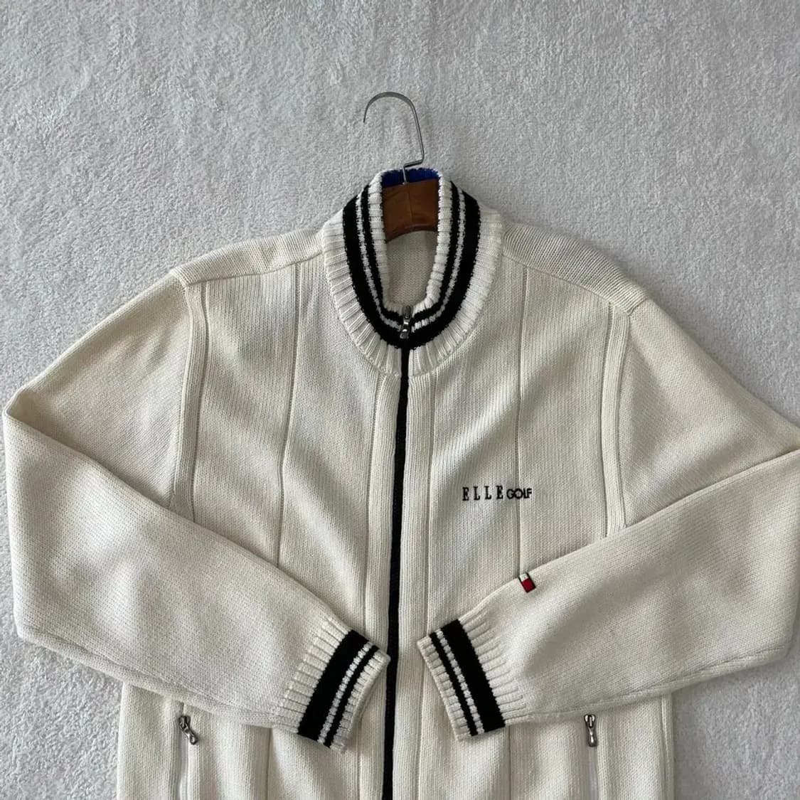 엘르 골프 남성 니트집업 자켓 100 L 상품이미지2