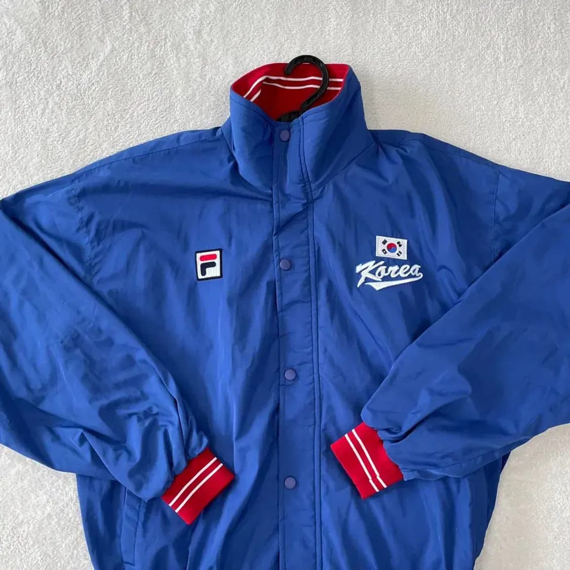 휠라 야구 국가대표 바람막이 자켓 105 XL 선수지급용 상품이미지4