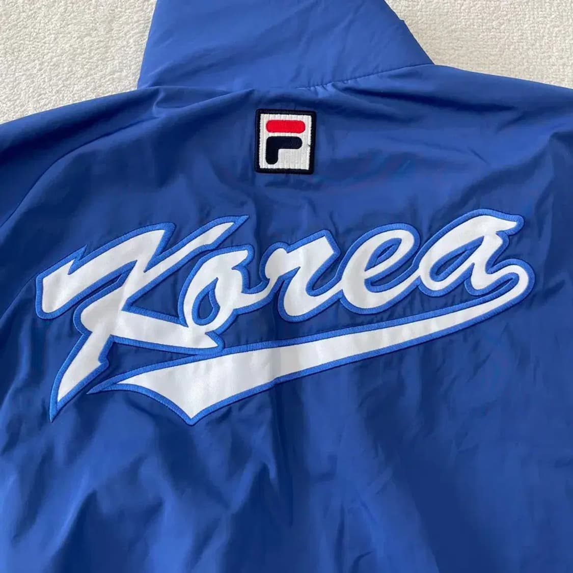 휠라 야구 국가대표 바람막이 자켓 105 XL 선수지급용 상품이미지5