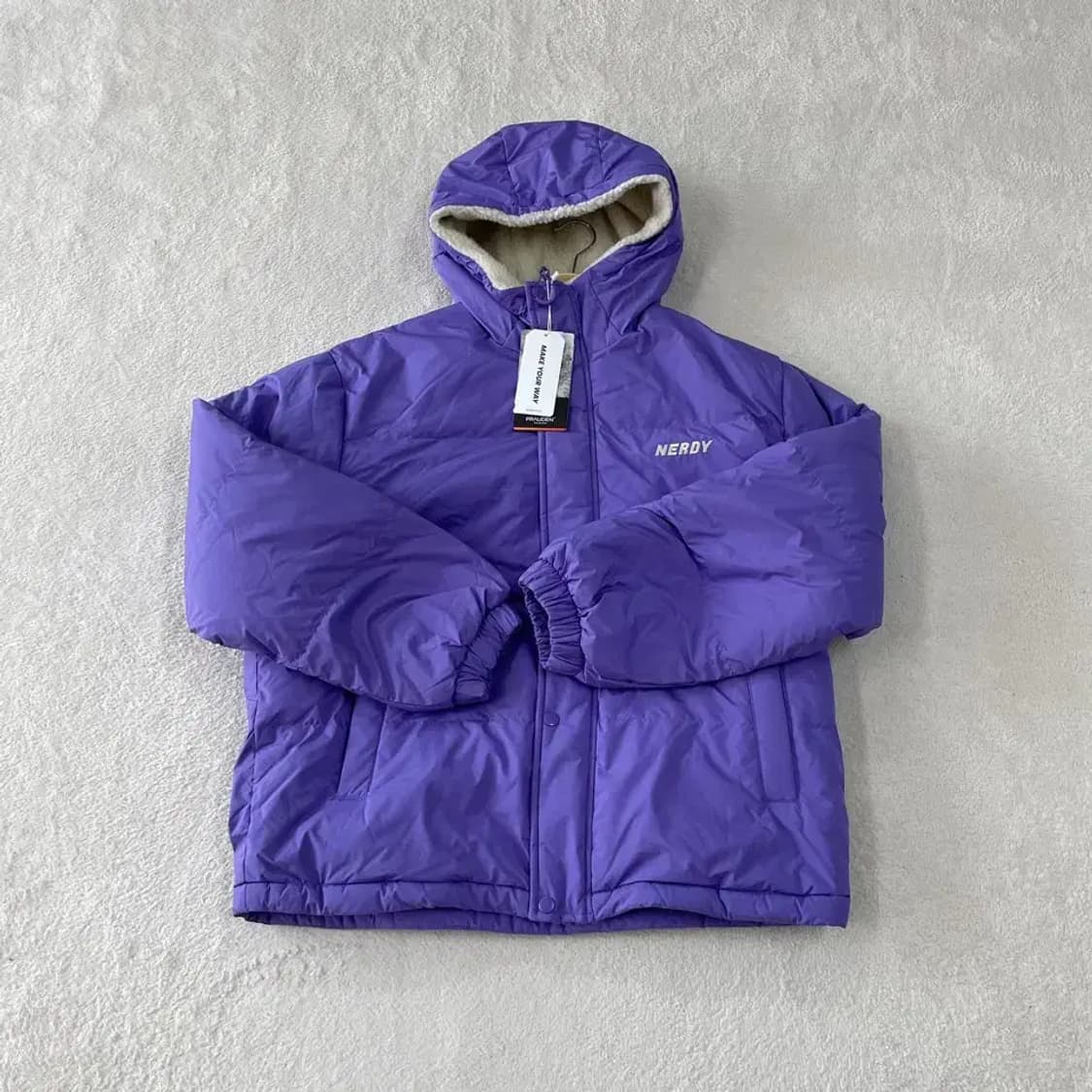 (새상품) M 널디 양면 패딩 후리스 자켓 상품이미지2