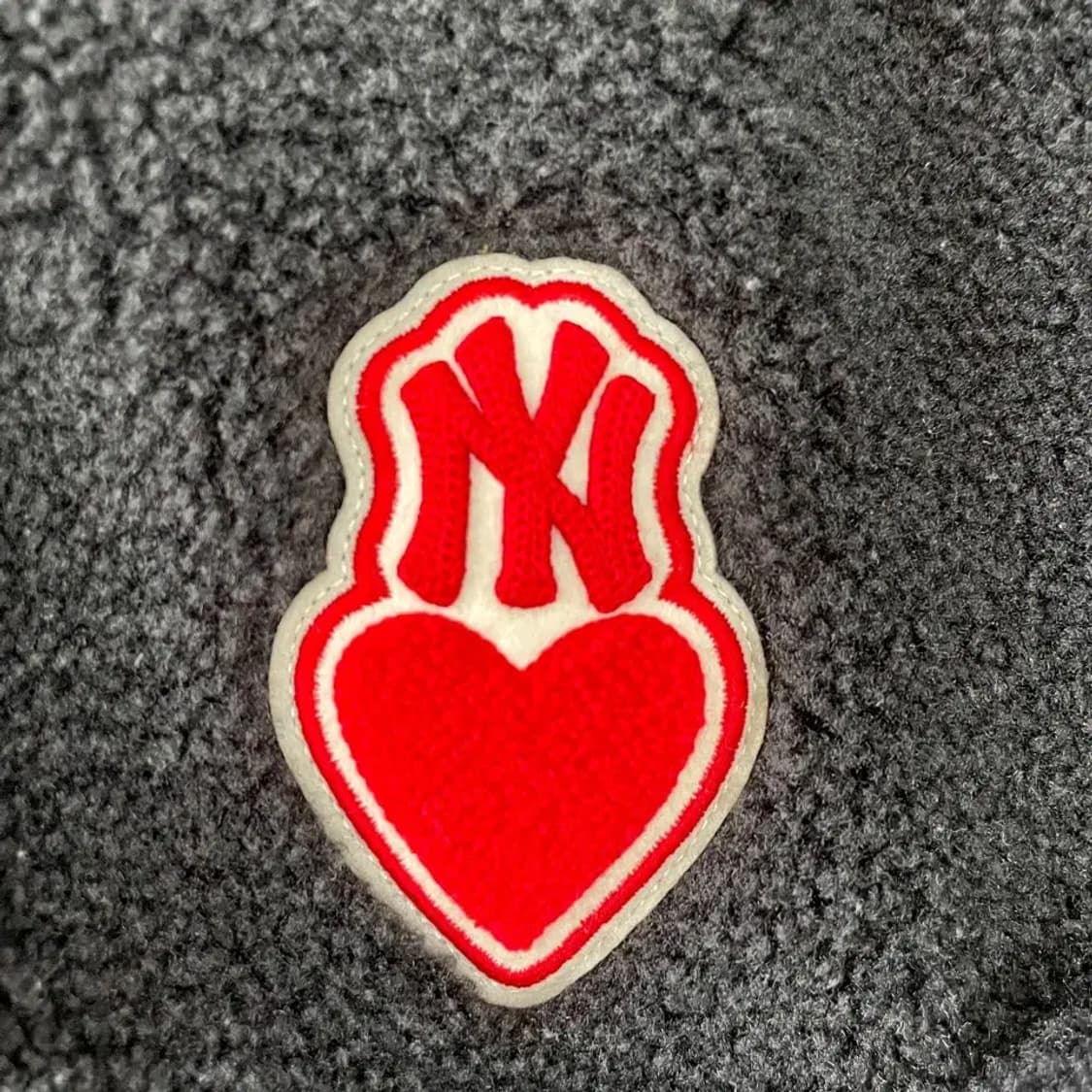 MLB 여성 하트크롭 후리스 자켓 S 상품이미지5