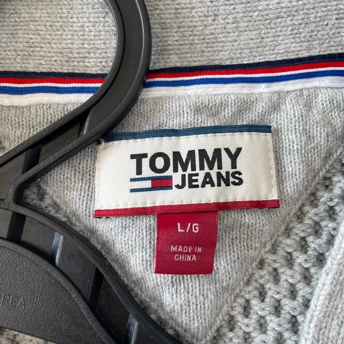 L 타미힐피거 남성 완장 가디건 상품이미지4