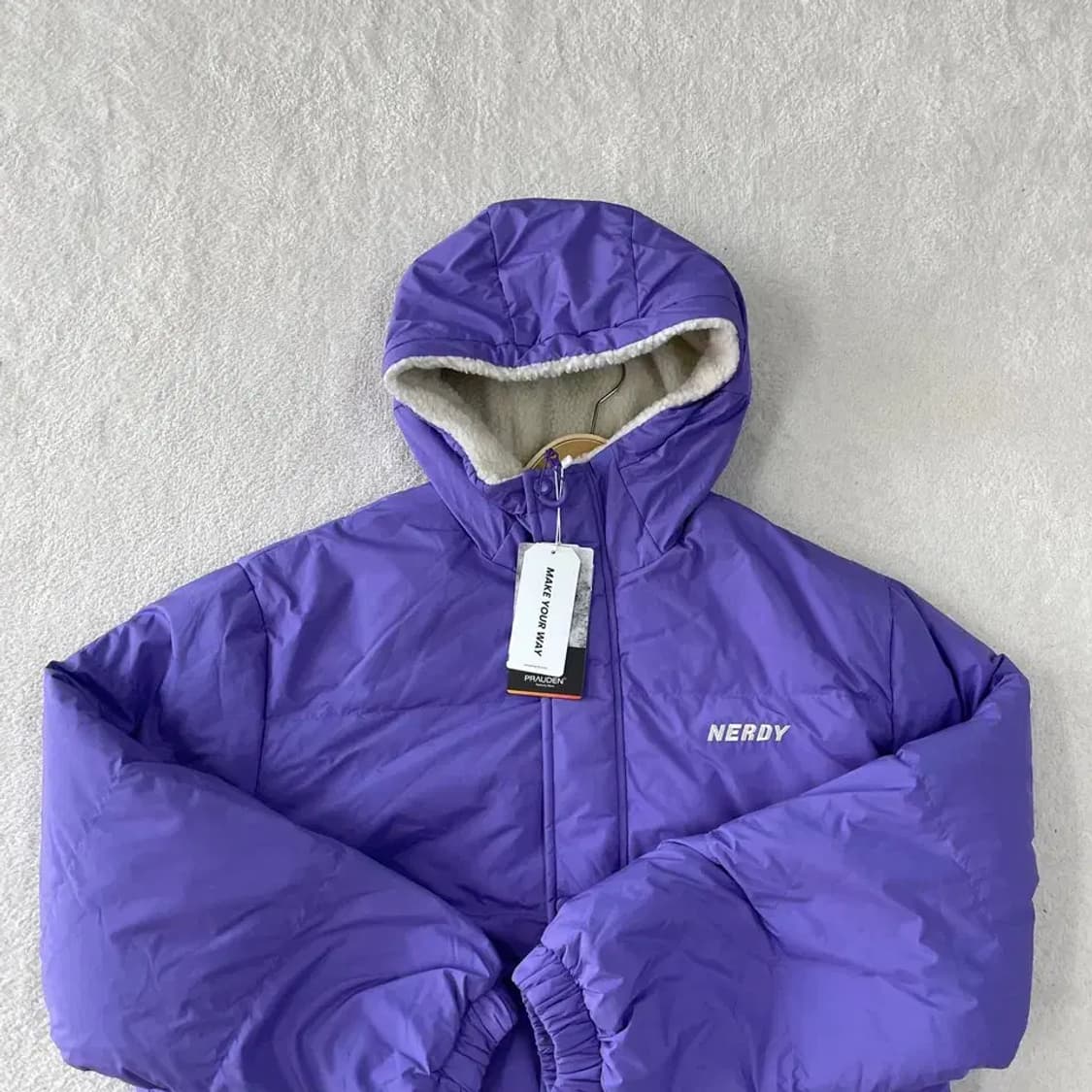 (새상품) M 널디 양면 패딩 후리스 자켓 상품이미지3