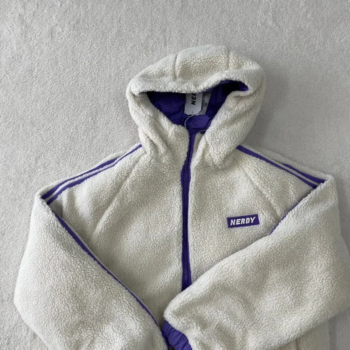 (새상품) M 널디 양면 패딩 후리스 자켓 상품이미지8