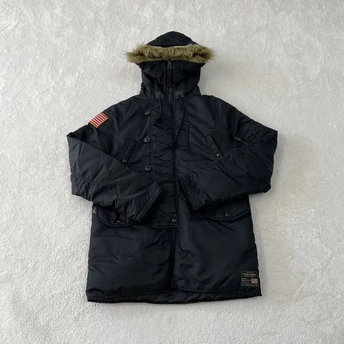 폴로 n3b 성조기 다운패딩 자켓 95-100 데님앤서플라이 상품이미지1