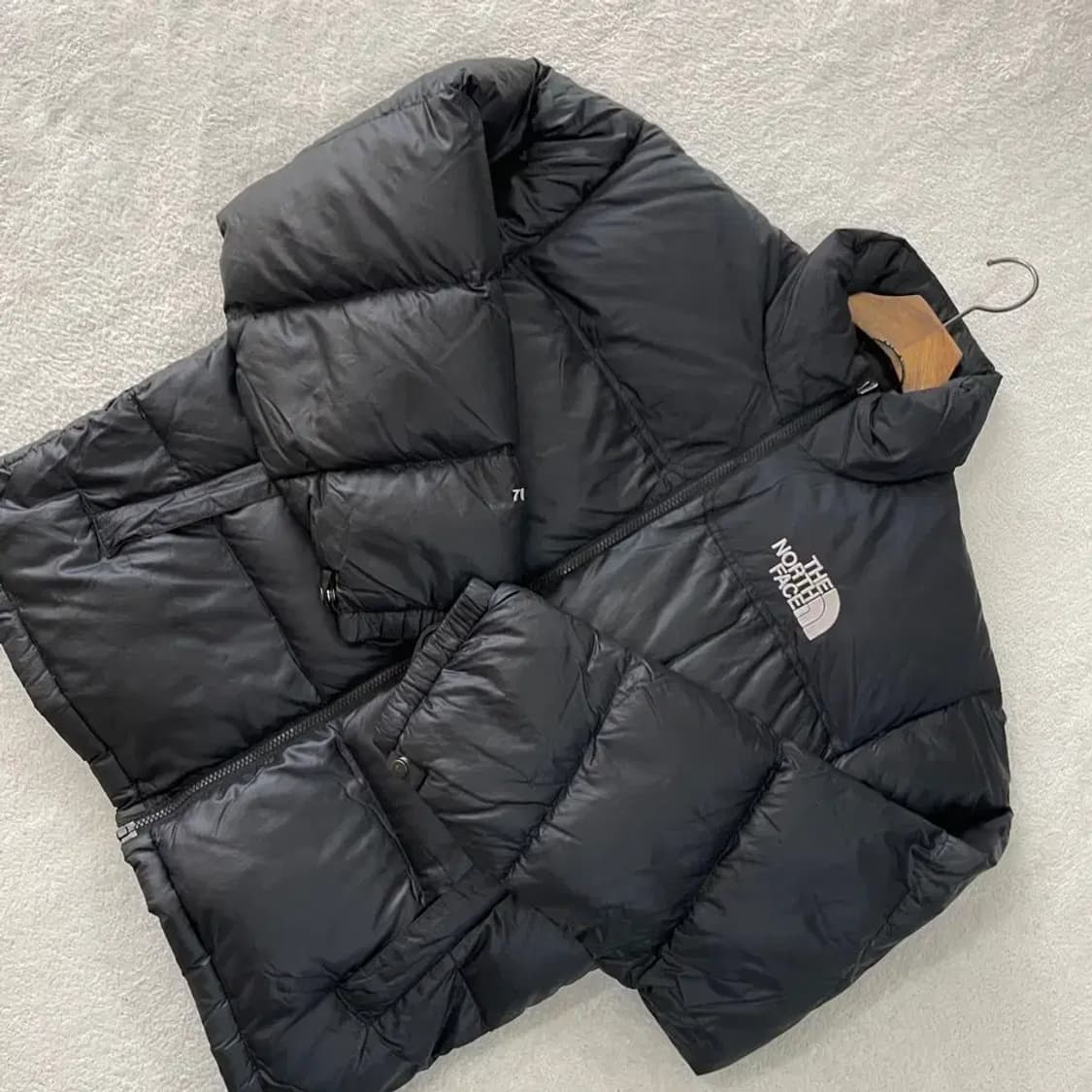 M 노스페이스 눕시 700 블랙 구스 패딩 95 상품이미지3