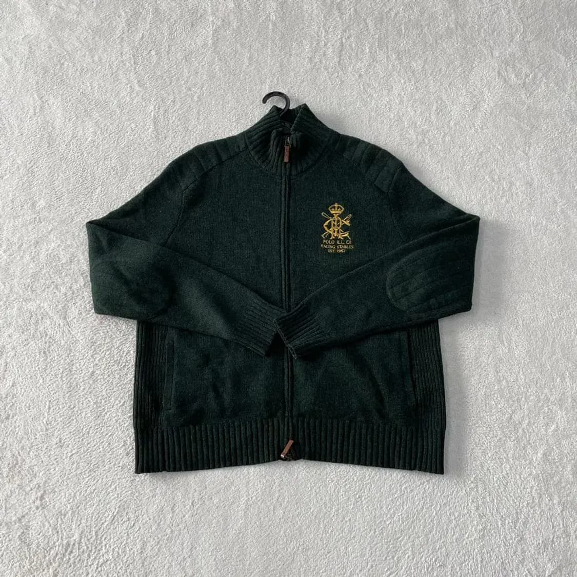 XXL 폴로 남성 울 니트집업 자켓 상품이미지1