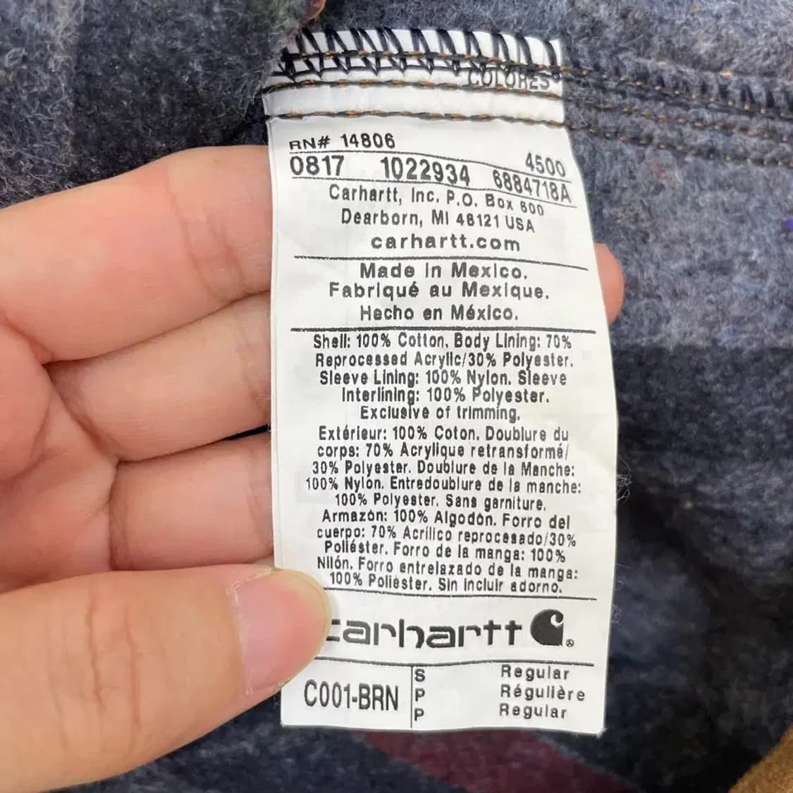 95-100 칼하트 베스트 조끼 덕액티브 디트로이트 상품이미지6