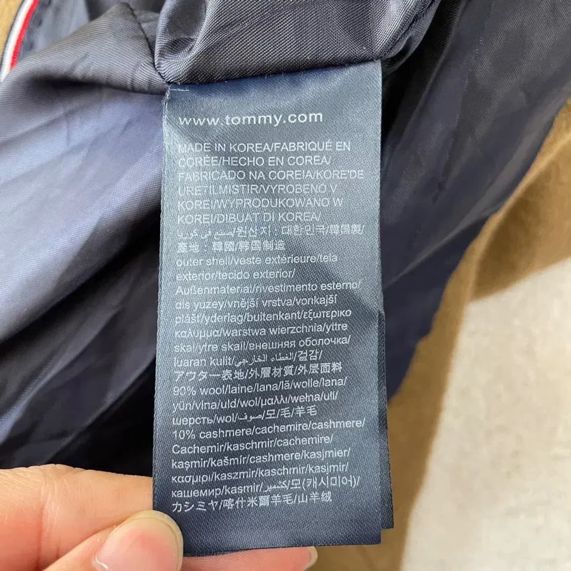 M 타미힐피거 남성 울 시미어 코트 95 상품이미지5