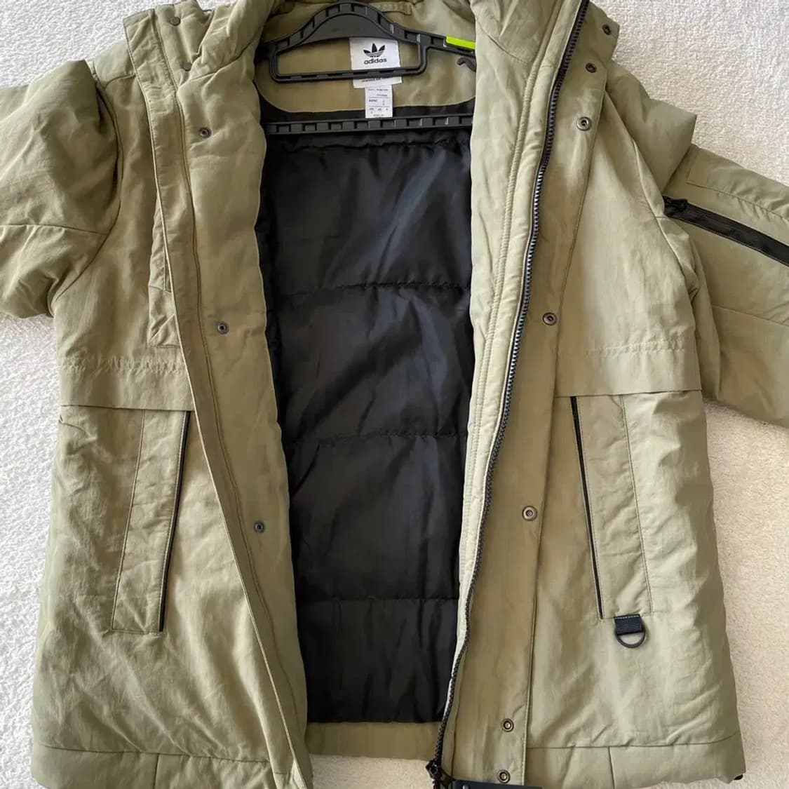 S 아디다스 카키 패딩 자켓 상품이미지8