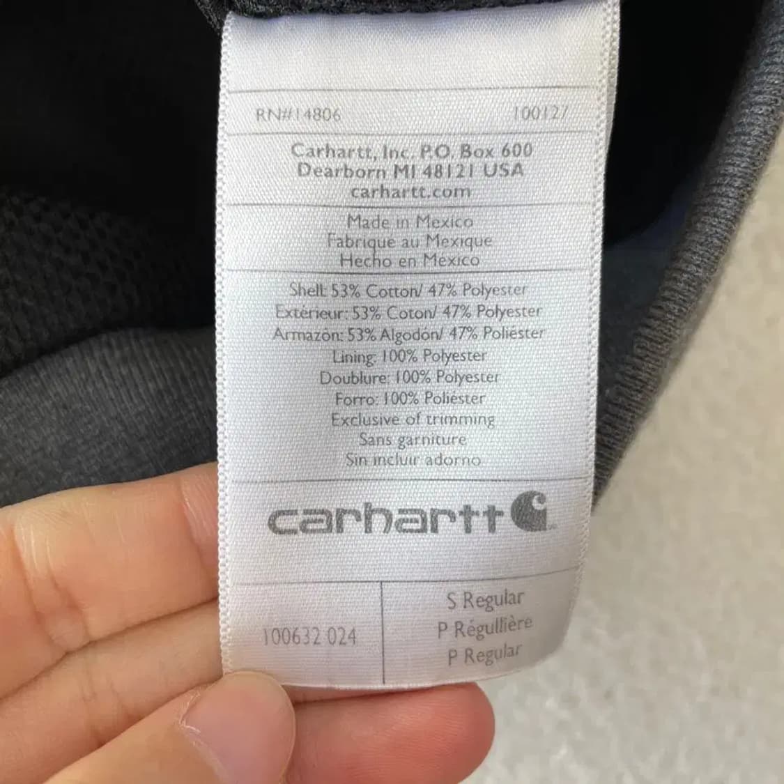 칼하트 써멀 후드집업 자켓 100 상품이미지7