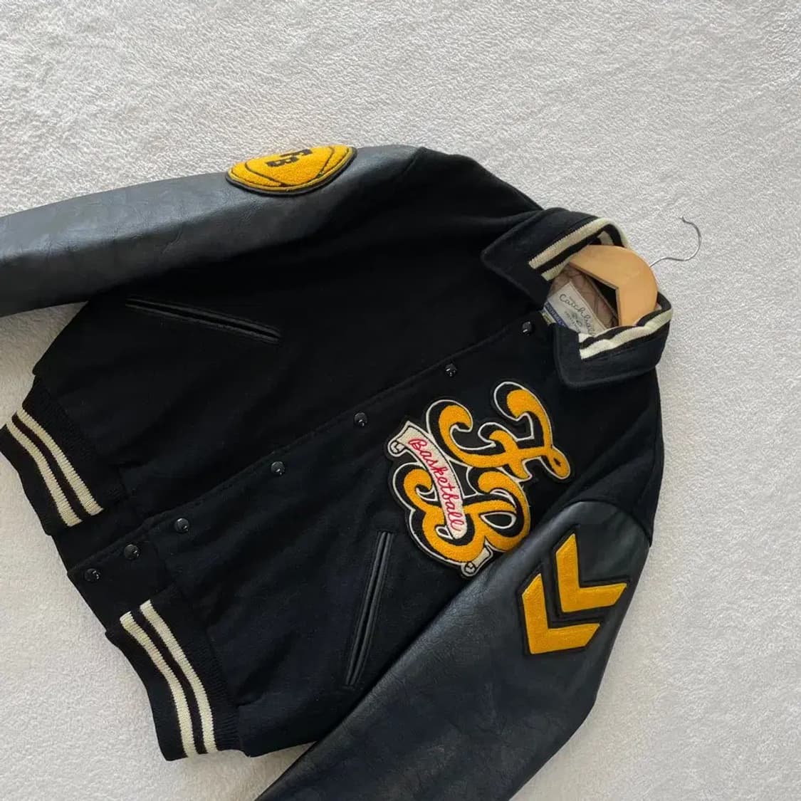 캐치볼 USA 80-90's 소가죽 울바시티 자켓 95-100 올드스쿨 상품이미지3