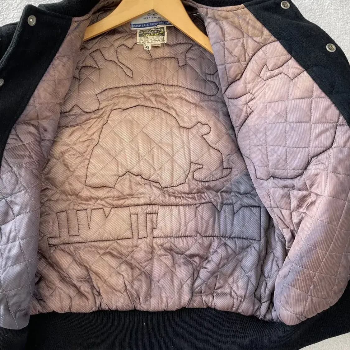 캐치볼 USA 80-90's 소가죽 울바시티 자켓 95-100 올드스쿨 상품이미지8