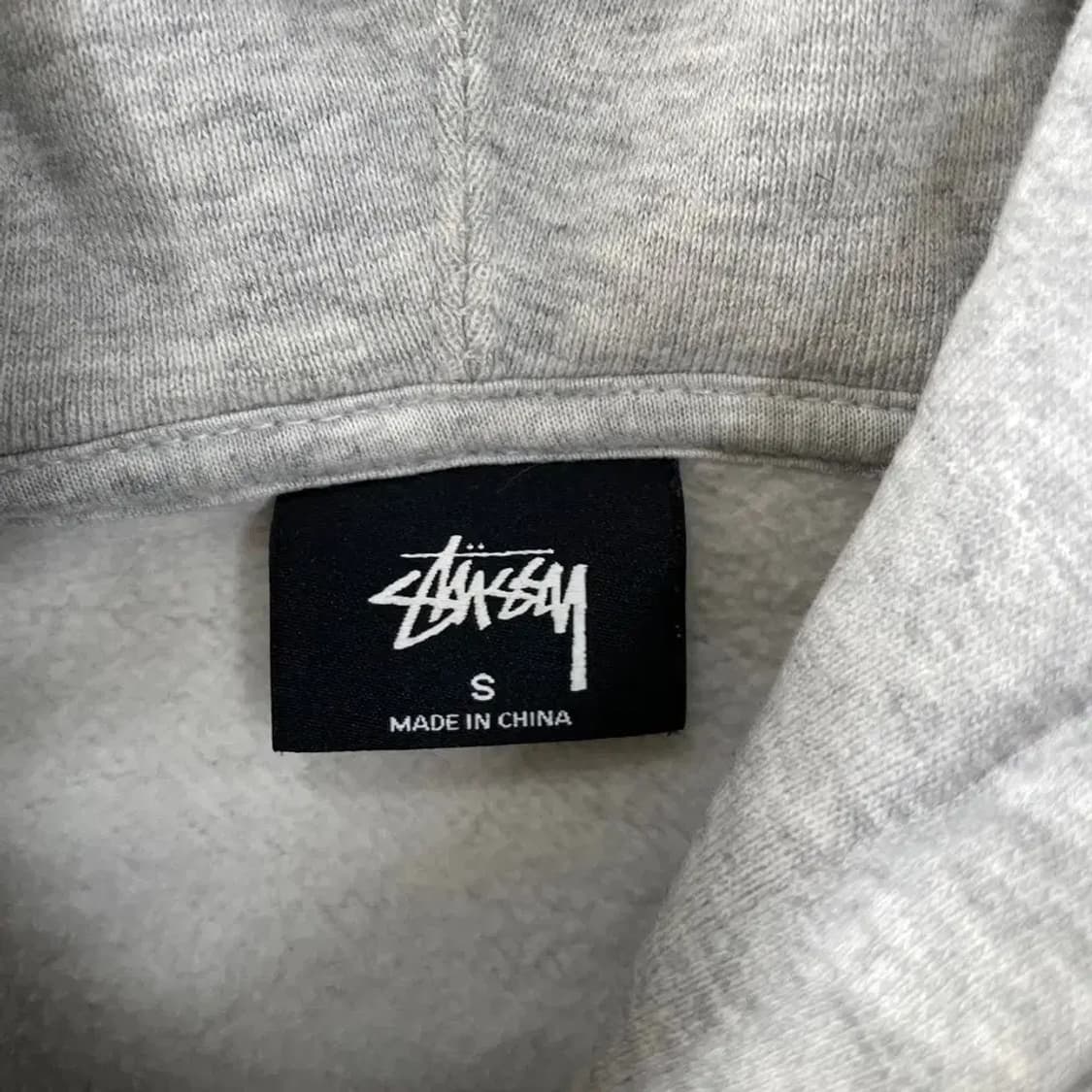 스투시 그레이 후드티 S 상품이미지4