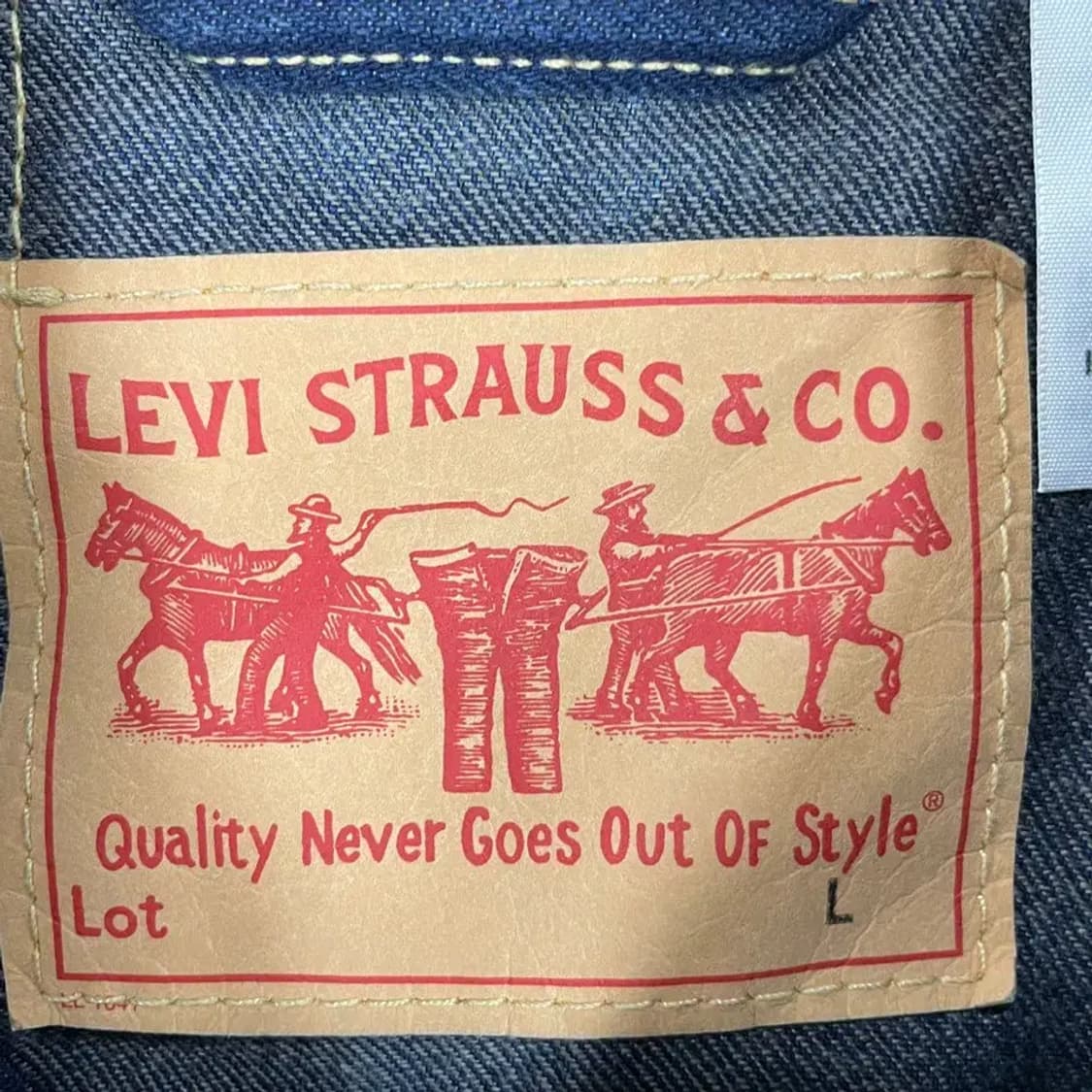 L 리바이스 타입원 블랭크탭 아이코닉 데님 청자켓 상품이미지4