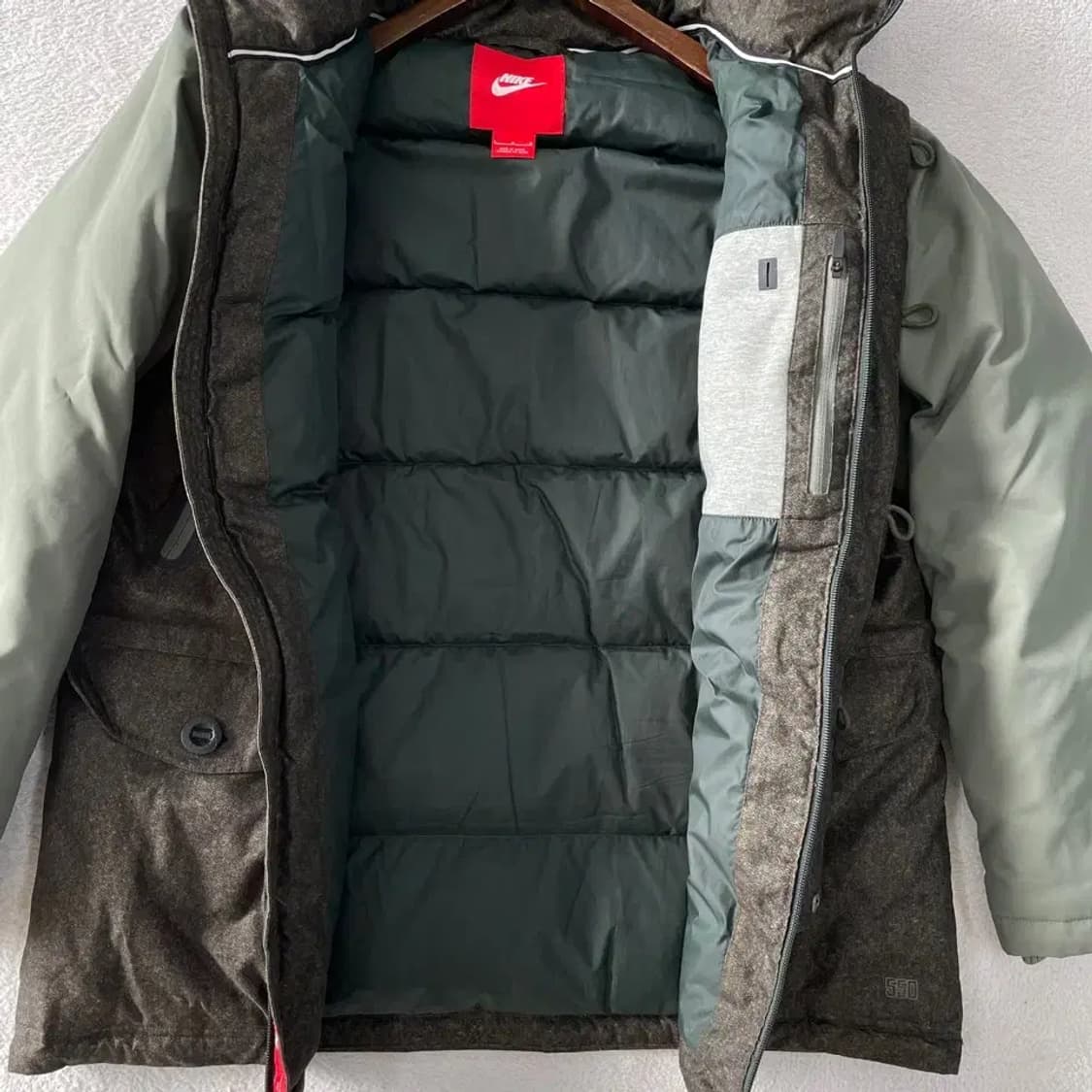 나이키 카키 다운패딩 100 L 상품이미지7
