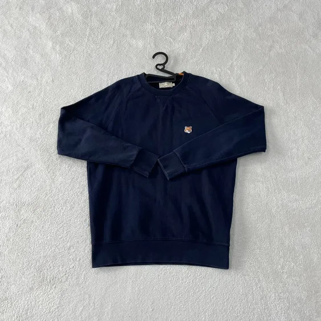 메종키츠네 네이비 맨투맨 L 상품이미지1