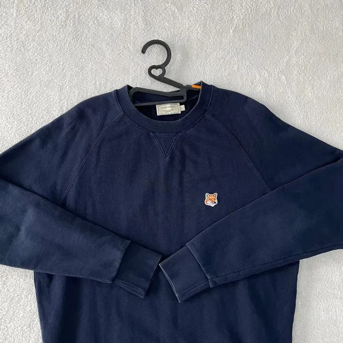 메종키츠네 네이비 맨투맨 L 상품이미지2