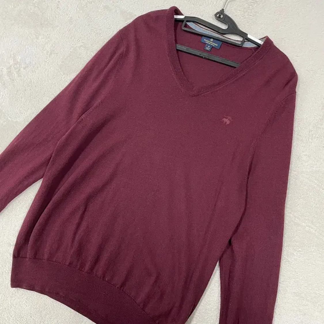 M 브룩스브라더스 브이넥 울니트 상품이미지3