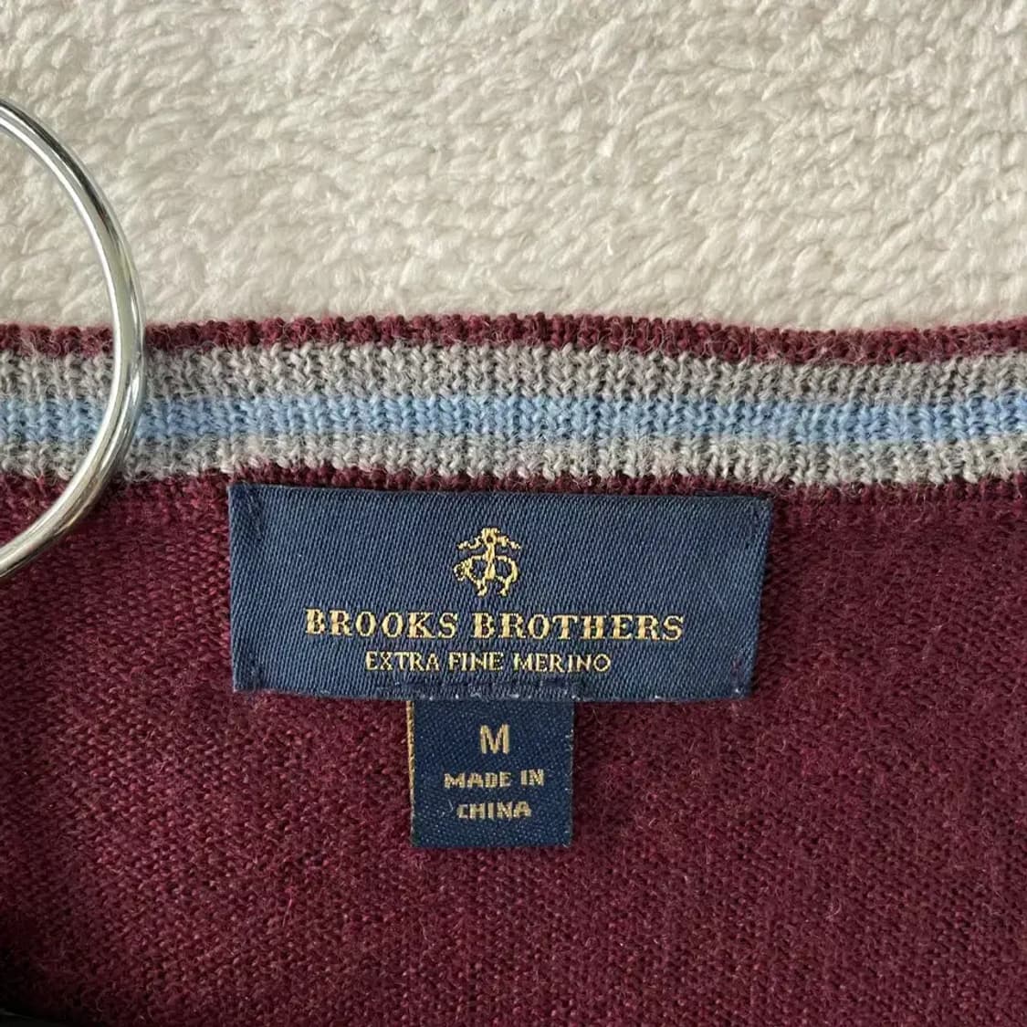 M 브룩스브라더스 브이넥 울니트 상품이미지6